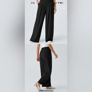 HALARA Black Wide Leg Pants NWT
